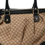 Diamante Medium Sukey Top Handle Bag Beige Black