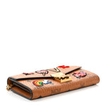 Visetos Large Patricia Love Patch Wallet On Chain Cognac