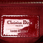 Patent Cannage Mini Lady Dior Red