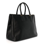Saffiano Large Galleria Double Zip Tote Black
