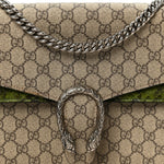 GG Supreme Monogram Snakeskin Medium Dionysus Shoulder Bag Green
