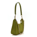 Re-Nylon Saffiano Stitched Mini Re-Edition 1995 Chaine Shoulder Bag Edera
