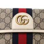 GG Supreme Monogram Web Small Ophidia Belt Bag 90 36 Beige Ebony White