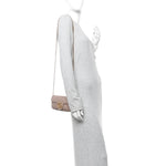 Calfskin Matelasse Super Mini GG Marmont Shoulder Bag Porcelain Rose
