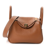 Taurillon Clemence Mini Lindy 20 Gold