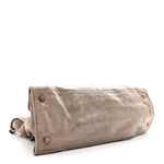 Agneau Giant 12 Rose Gold Hardware Work Gris Poivre