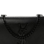 Grain De Poudre Small Monogram Monochrome Kate Satchel Black