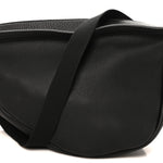 Grained Calfskin Large Slouchy Banana Bag Black