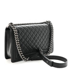 Caviar Quilted New Medium Boy Flap Black