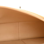 Caviar Quilted Jumbo Double Flap Beige
