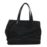 Nylon Large Travel Tote Black