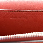 Shiny Smooth Calfskin Medium Frame Shoulder Bag Maple White