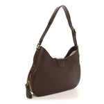 Pebbled Calfskin Monarch Hobo Bag Saddle Brown