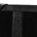 Guccissima Suede Crossbody Bag Black