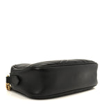 Calfskin Matelasse Small GG Marmont Chain Shoulder Bag Black