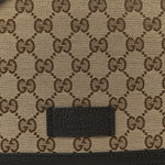 Monogram Flap Messenger Bag Beige Dark Brown