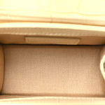 Calfskin Crocodile Embossed Le Chiquito Beige