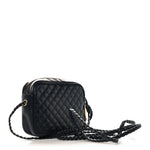 Calfskin Trapuntata Web Mini GG Shoulder Bag Black