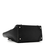 Drummed Calfskin Mini Luggage Black
