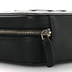 Caviar Quilted CC Filigree Vanity Clutch With Chain Black