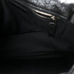 Crinkled Calfskin Matelasse Monogram Medium Niki Chain Satchel Black
