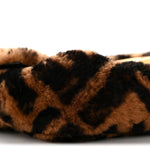 Shearling Vitello Dolce Macro FF 1974 Mini Baguette Tobacco Black