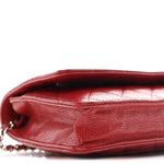 Caviar Quilted Wallet on Chain WOC Red