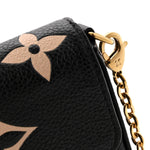 Empreinte Monogram Giant Felicie Pochette Black Beige