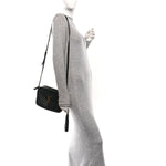 Calfskin Matelasse Monogram Lou Camera Bag Black