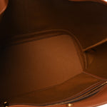 Triomphe Canvas Calfskin Medium Cabas Bag Tan