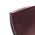 Calfskin Mini Flamenco Knot Clutch Dark Burgundy