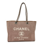Canvas Small Deauville Tote Ecru