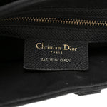 Grained Calfskin Saddle Bag Black