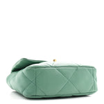 Lambskin Quilted Medium Chanel 19 Flap Green