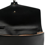 Calfskin Small Sylvie Wristlet Clutch Black