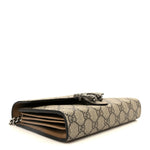 GG Supreme Monogram Mini Dionysus Chain Wallet Beige Taupe