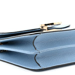 Dollar Calfskin Small Interlocking G Shoulder Bag Mineral Blue