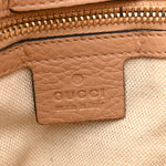 Pebbled Calfskin Medium Bamboo Shopper Tote Camelia
