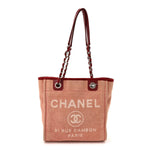 Canvas Mini Deauville Tote Red