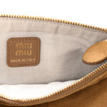 Suede Pouch Olive Green