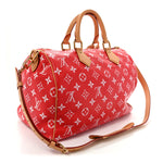 Calfskin Monogram Speedy P9 Bandouliere 40 Red