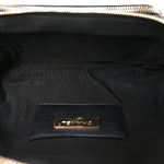 Iridescent Calfskin Quilted All About Waist Belt Bag Black