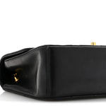 Lambskin Quilted Small Single Flap Black