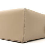 Classic Calfskin Small Puzzle Edge Bag Soft White Paper Craft