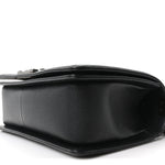 Caviar Chevron Quilted Medium Boy Flap Black