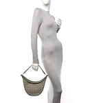 Jacquard Anagram Calfskin Luna Bag Avocado