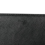 Saffiano Metal Large Chain Wallet Black