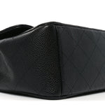 Caviar Quilted Maxi Double Flap Black