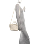 Nappa Intrecciato Mini Cabat White