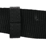 Recycled Sport Nylon Logo Embroidered Wheel Sling Bag Black White